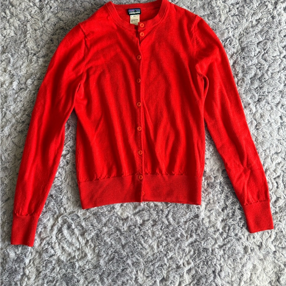 Patagonia | Red Women's Merino Cardigan Sweater